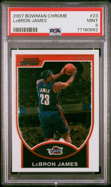 2007 Bowman Chrome LeBron James #23 card image