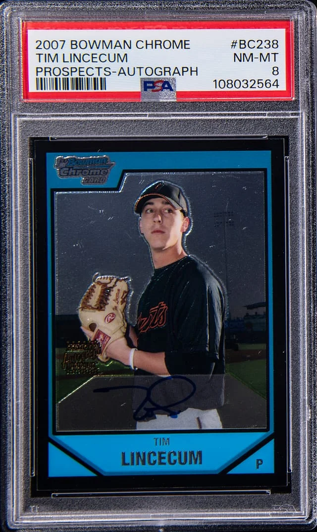 2007 Bowman Chrome Prospects Tim Lincecum Autograph #BC238 card image