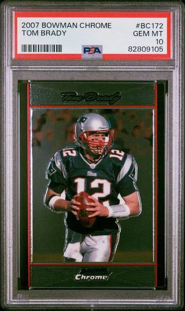 2007 Bowman Chrome Tom Brady #BC172 card image