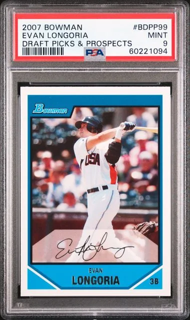 2007 Bowman Draft Picks & Prospects Evan Longoria #BDPP99 card image