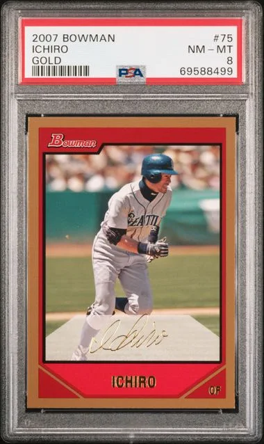 2007 Bowman Ichiro Blue #75 card image