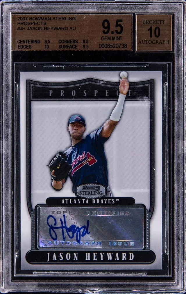2007 Bowman Sterling Jason Heyward Prospect Autograph #BSP-JH card image