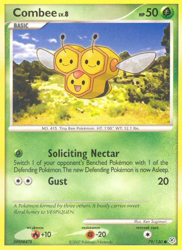 2007 Diamond & Pearl Combee Common #079/130 Common card image