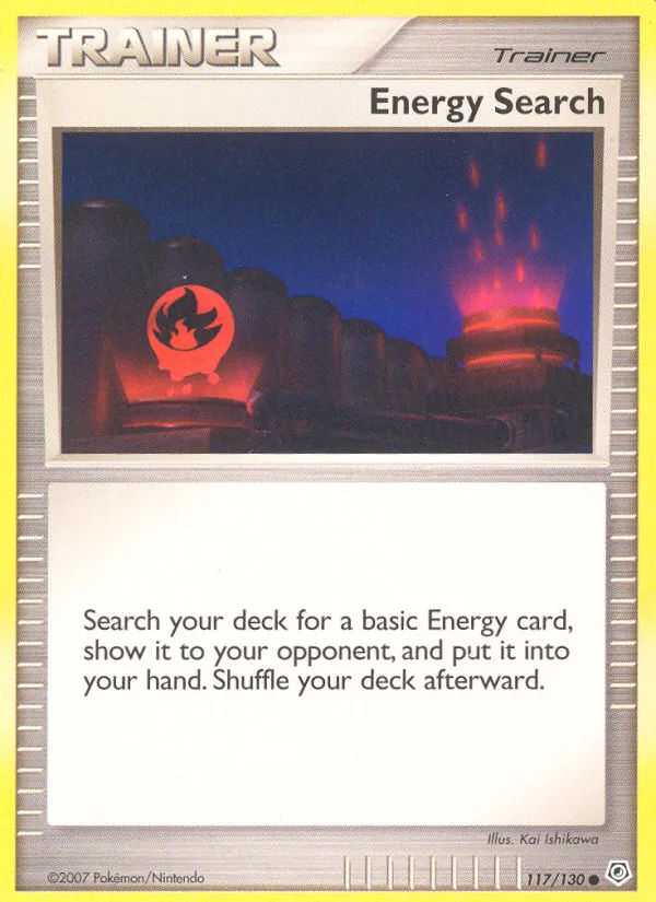 2007 Diamond & Pearl Energy Search #117/130 Common card image