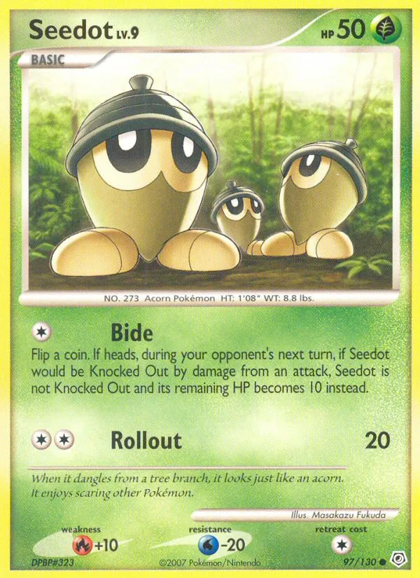 2007 Diamond & Pearl Seedot Common #097/130 Common card image