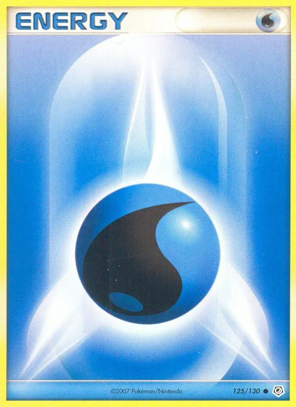 2007 Diamond & Pearl Water Energy #125/130 Common card image