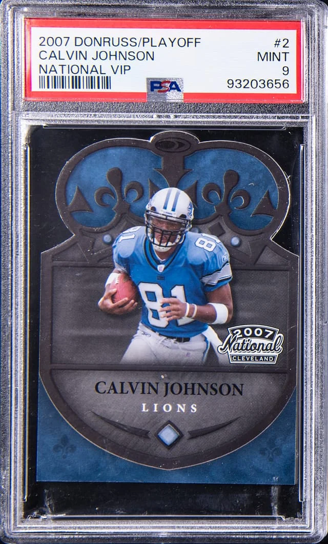 2007 Donruss Calvin Johnson Playoff National VIP #2 card image