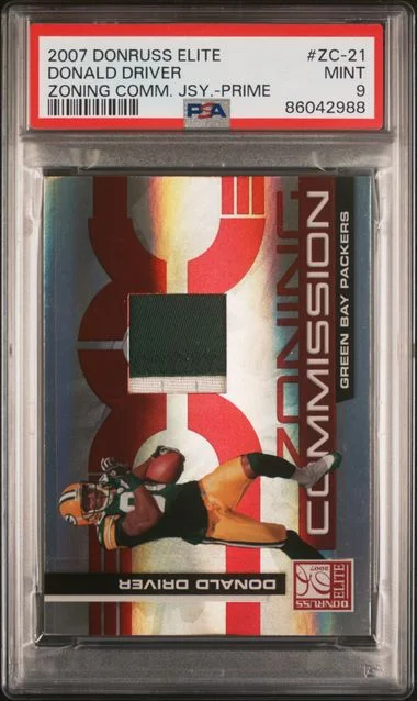 2007 Donruss Elite Donald Driver Game-Used Zoning Commission Jerseys Prime #ZC-21 card image