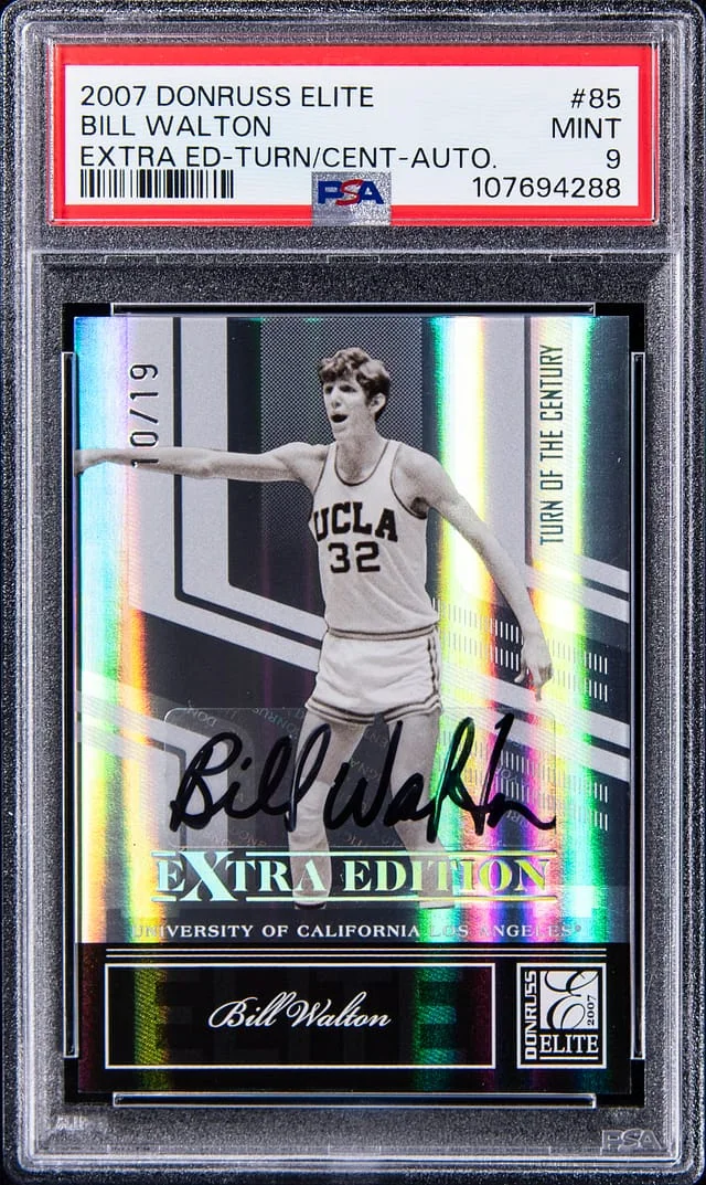 2007 Donruss Elite Extra Edition Bill Walton Turn Of The Century Autograph #85 card image