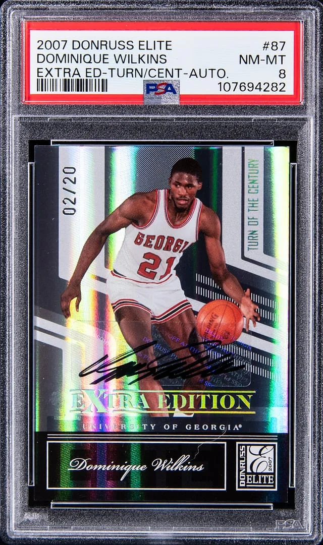 2007 Donruss Elite Extra Edition Dominique Wilkins Aspirations Autograph #87 card image