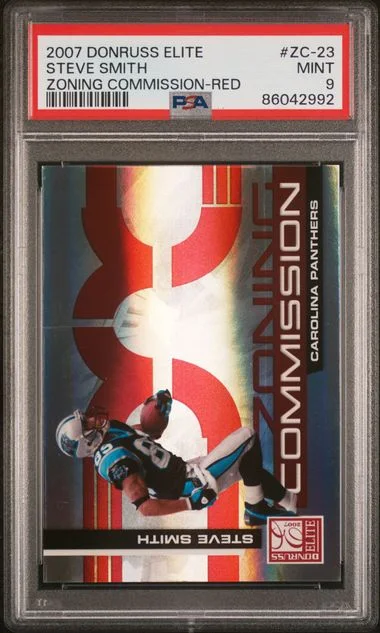 2007 Donruss Elite Steve Smith Zoning Commission Red #ZC-23 card image