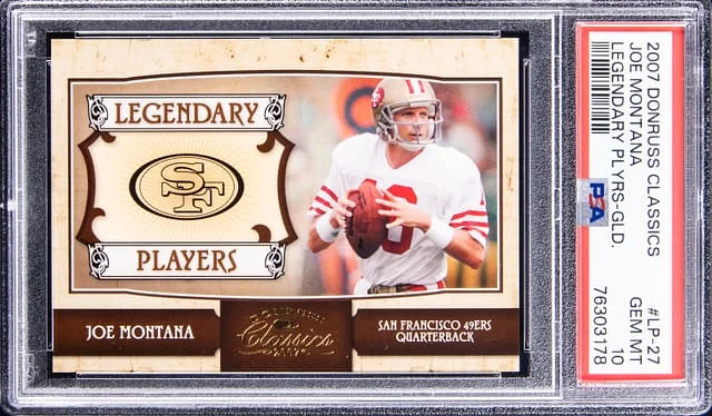2007 Donruss Joe Montana Classics Legendary Players Jerseys Fanatics Limited Edition #LP-27 card image