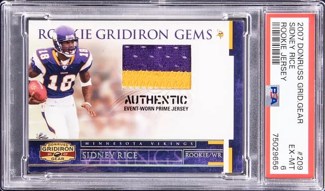 2007 Donruss Sidney Rice Gridiron Gear Jersey #209 card image
