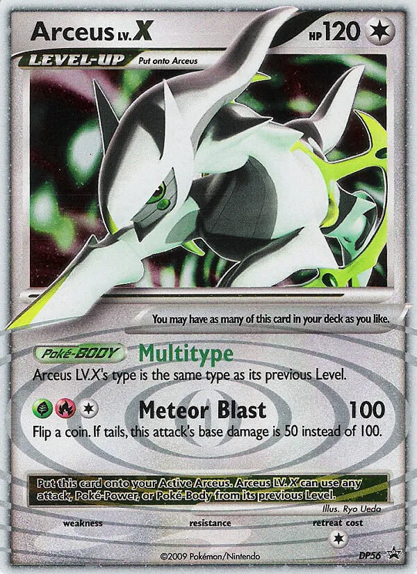 2007 DP Black Star Promos Arceus LV.X #DP53 card image