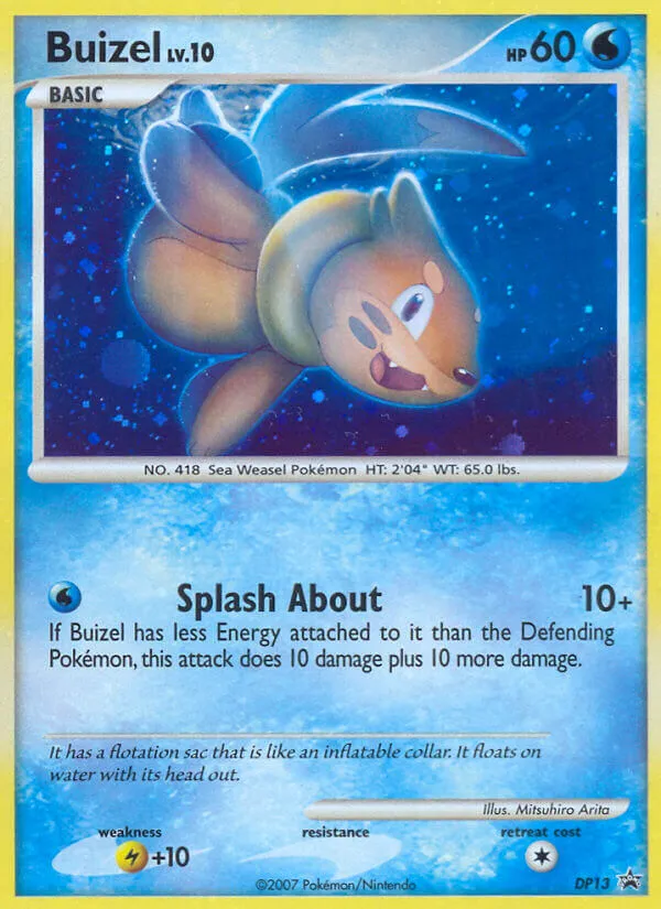 2007 DP Black Star Promos Buizel #DP13 card image