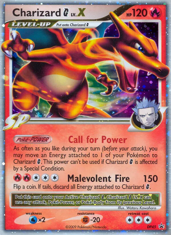 2007 DP Black Star Promos Charizard G LV.X #DP45 card image