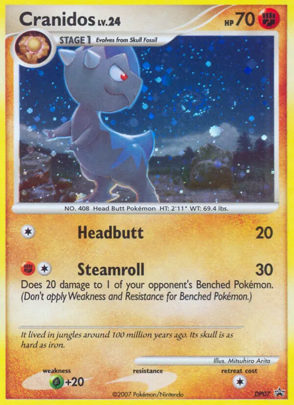 2007 DP Black Star Promos Cranidos #DP07 card image