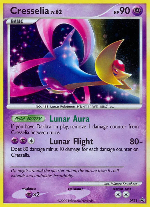 2007 DP Black Star Promos Cresselia #DP51 card image