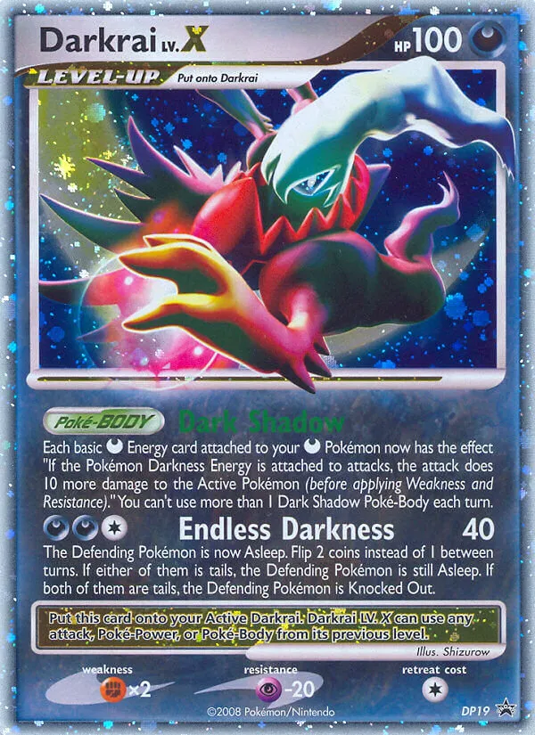 2007 DP Black Star Promos Darkrai LV.X #DP19 card image
