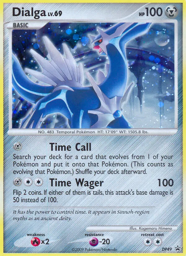 2007 DP Black Star Promos Dialga #DP49 card image