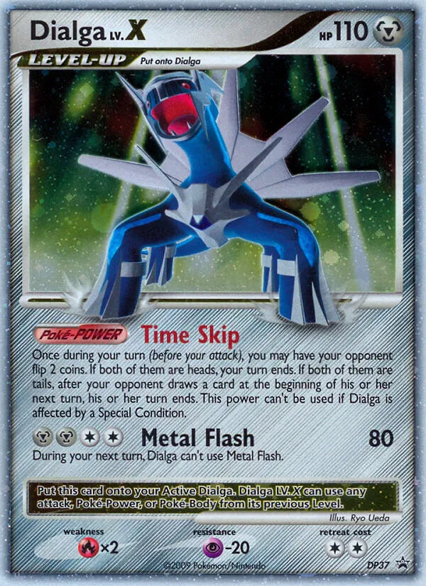 2007 DP Black Star Promos Dialga LV.X #DP17 card image