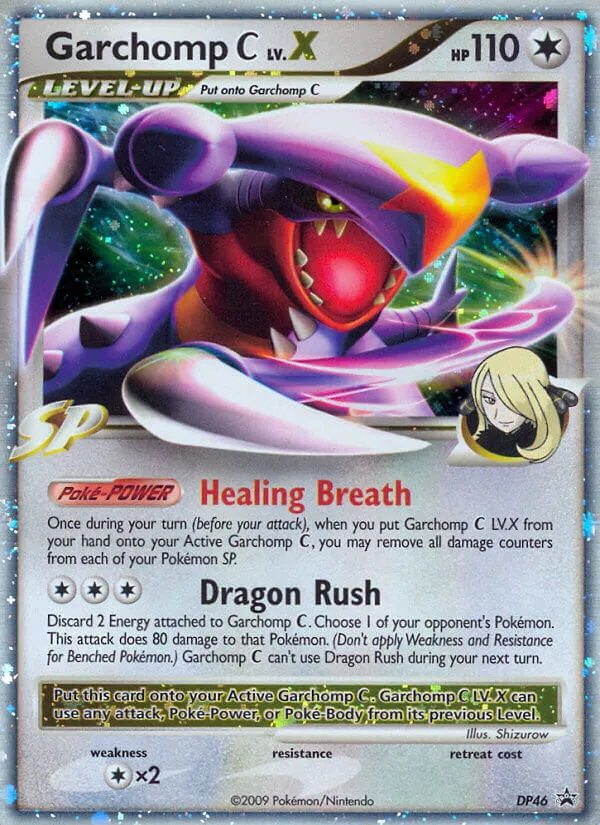 2007 DP Black Star Promos Garchomp C LV.X #DP46 card image