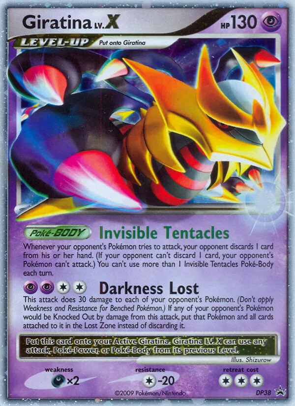 2007 DP Black Star Promos Giratina LV.X #DP38 card image