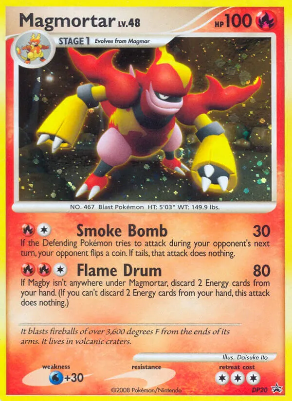 2007 DP Black Star Promos Magmortar #DP20 card image