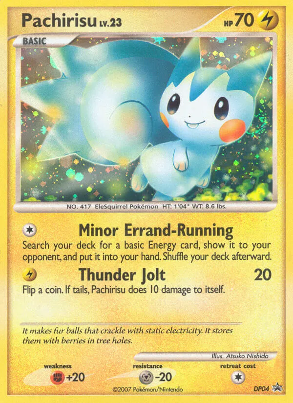 2007 DP Black Star Promos Pachirisu #DP04 card image