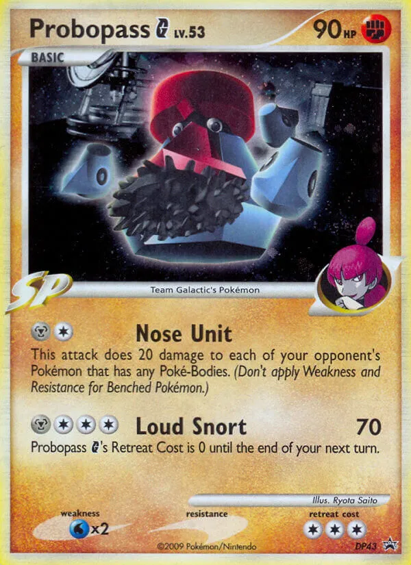 2007 DP Black Star Promos Probopass G #DP43 card image