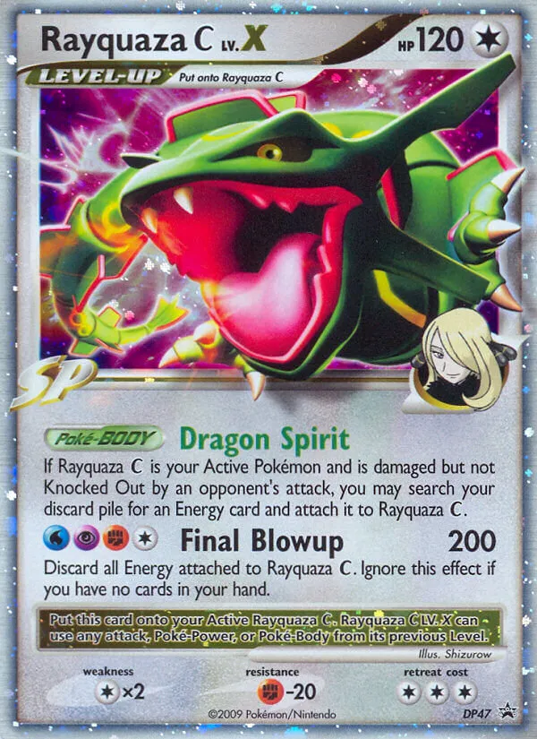 2007 DP Black Star Promos Rayquaza C LV.X #DP47 card image