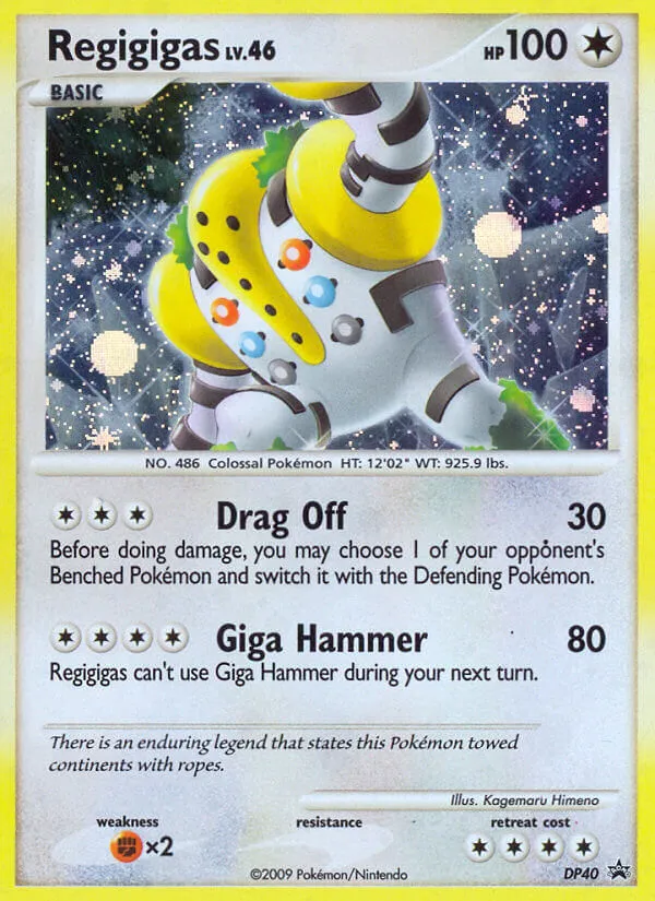 2007 DP Black Star Promos Regigigas #DP40 card image