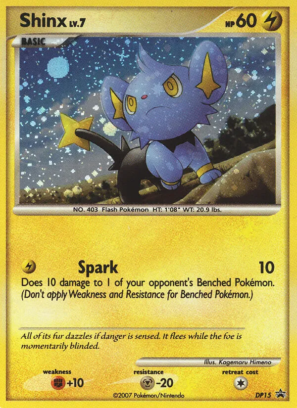 2007 DP Black Star Promos Shinx #DP15 card image