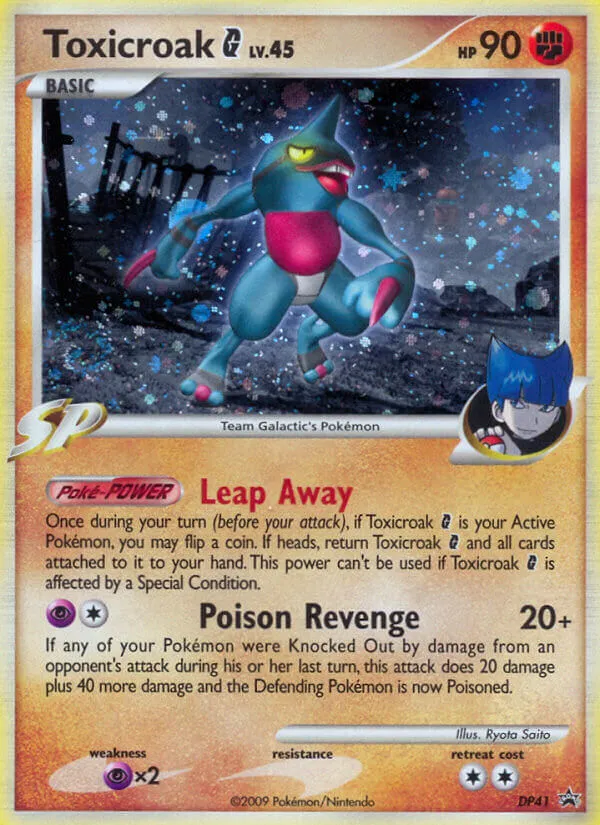 2007 DP Black Star Promos Toxicroak G #DP41 card image