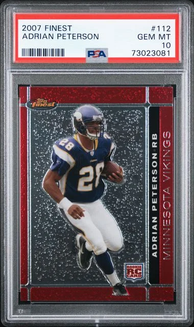 2007 Finest Adrian Peterson #112 card image