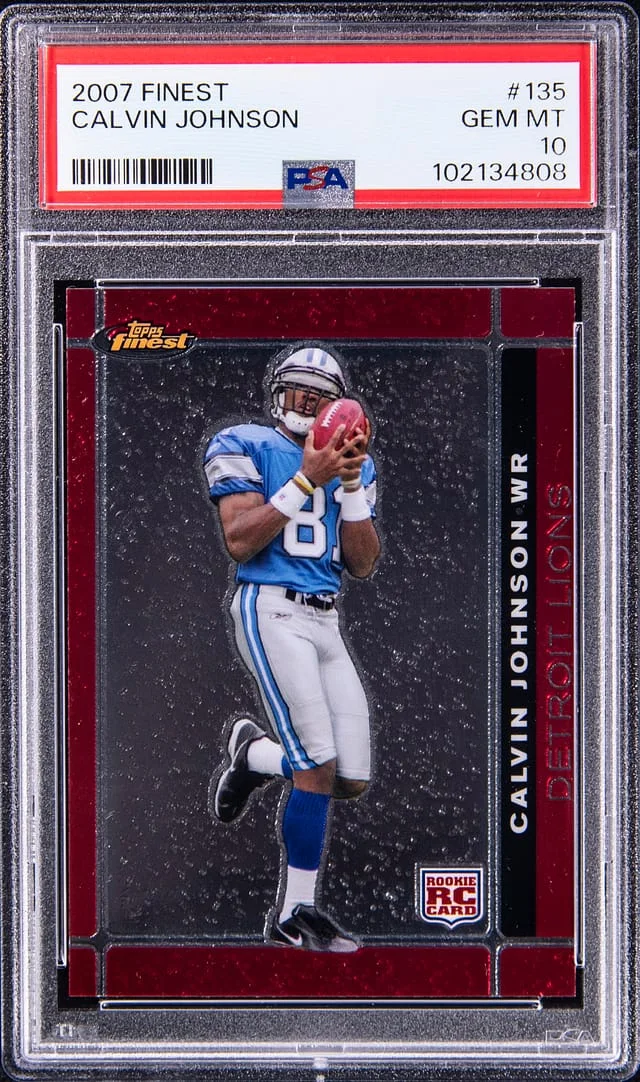 2007 Finest Calvin Johnson #135 card image