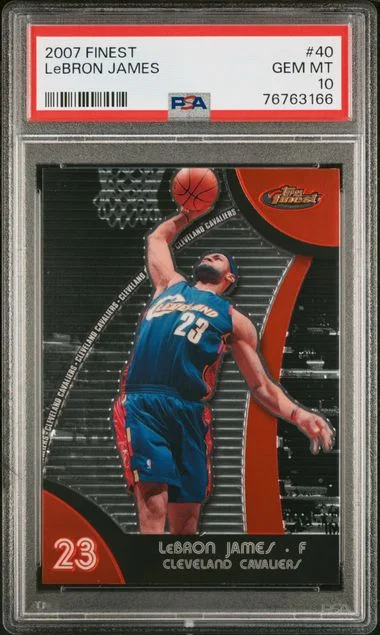 2007 Finest LeBron James #40 card image