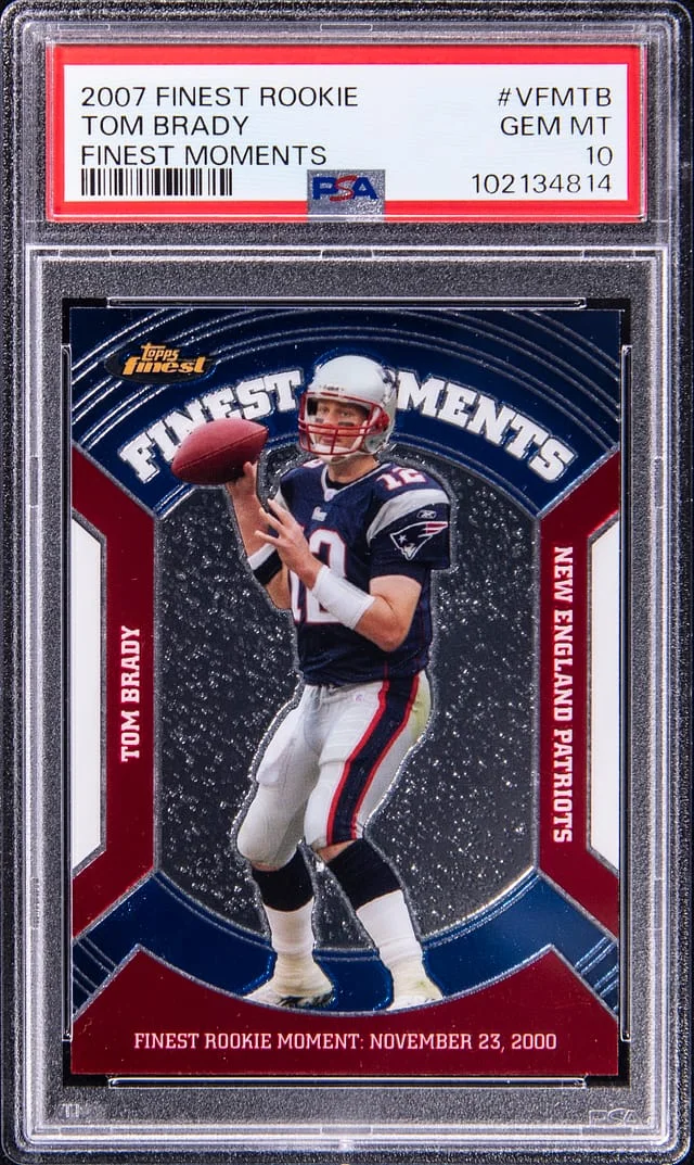 2007 Finest Tom Brady Finest Moments #VFM-TB card image