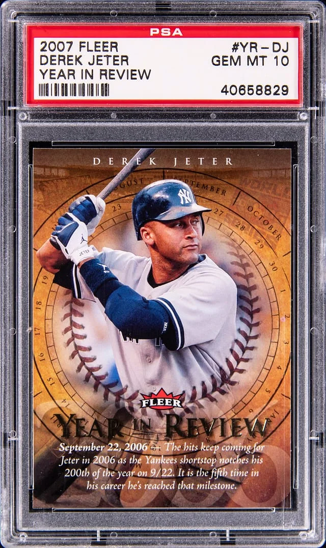 2007 Fleer Derek Jeter Year In Review #YR-DJ card image