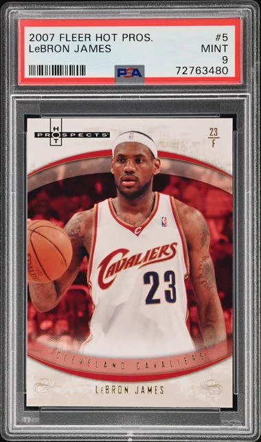 2007 Fleer Hot Prospects Lebron James #5 card image