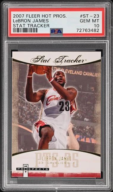 2007 Fleer Hot Prospects Lebron James Stat Tracker #St-23 card image