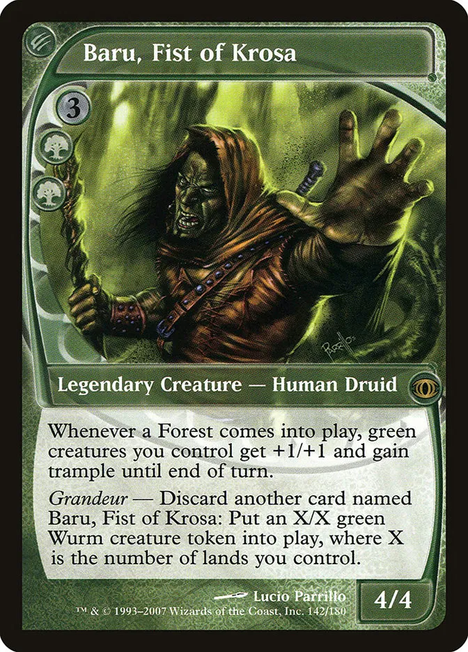 2007 Future Sight Baru, Fist of Krosa rare #142 unlisted card image