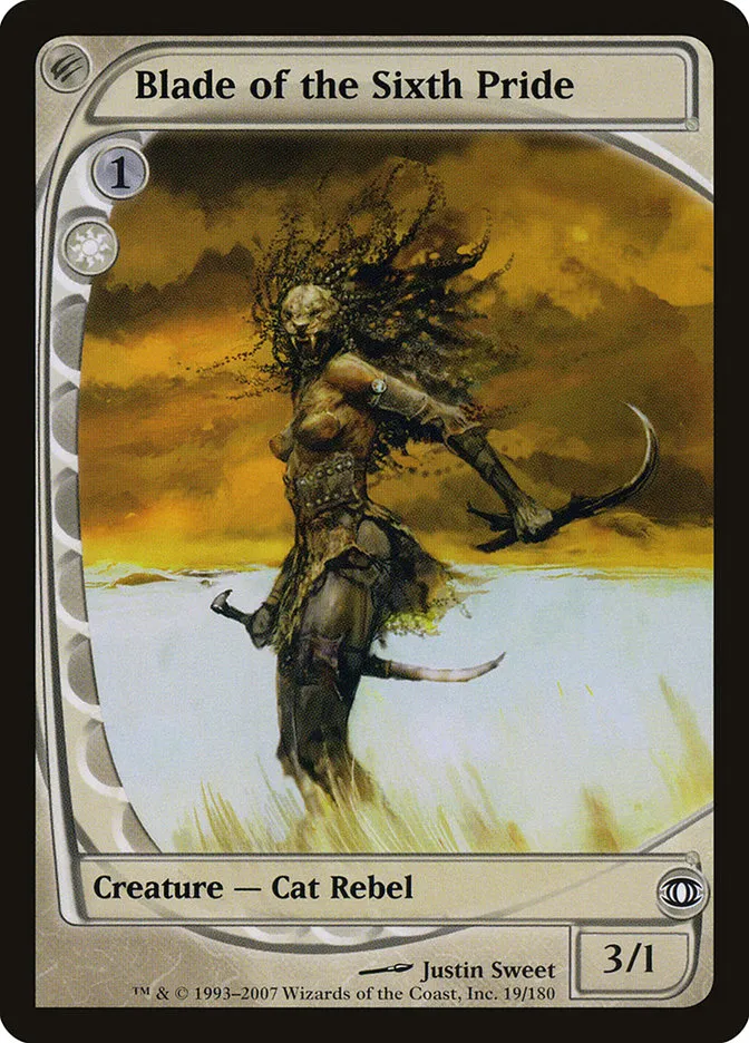 2007 Future Sight Blade of the Sixth Pride common #19 unlisted card image