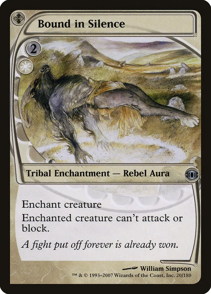 2007 Future Sight Bound in Silence uncommon #20 unlisted card image