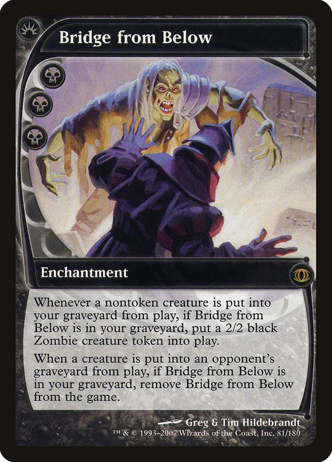 2007 Future Sight Bridge from Below rare #81 unlisted card image