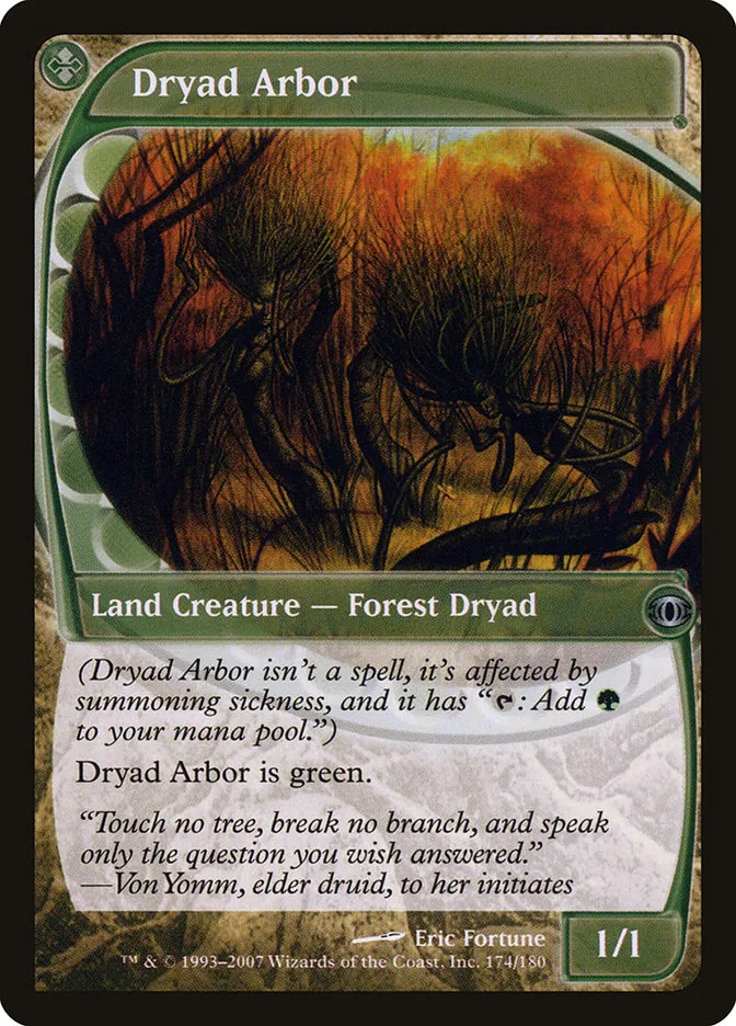2007 Future Sight Dryad Arbor uncommon #174 unlisted card image