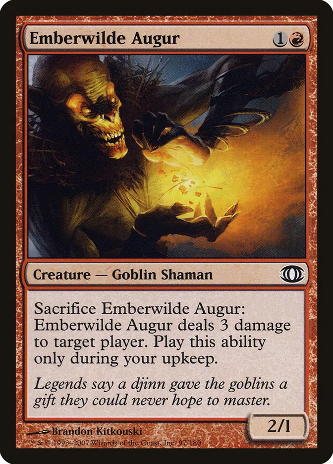 2007 Future Sight Emberwilde Augur common #97 unlisted card image