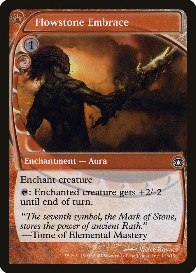 2007 Future Sight Flowstone Embrace common #113 unlisted card image