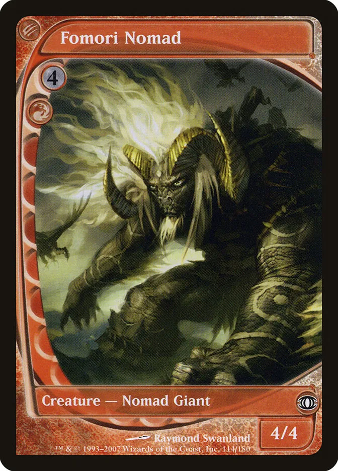 2007 Future Sight Fomori Nomad common #114 unlisted card image