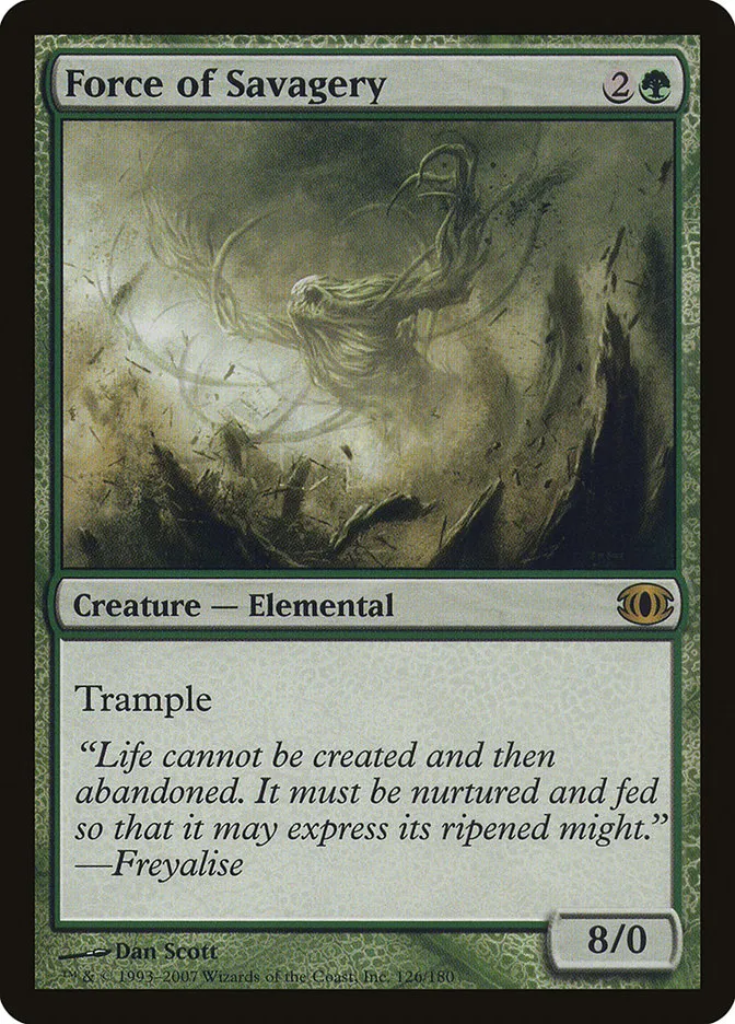 2007 Future Sight Force of Savagery rare #126 unlisted card image